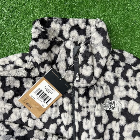 The North Face Full Zip Jacket Sz XL 18 Girls Printed Osolita Leopard Print - Picture 2 of 11